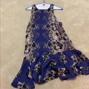 Blue Pattern Free People Shift Dress